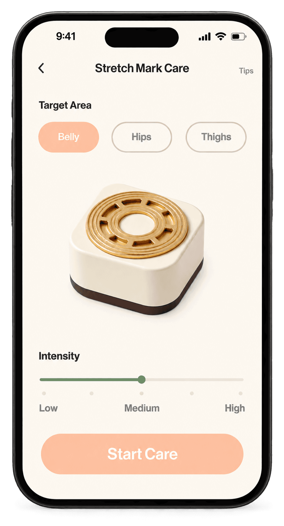 Original Bloom app home screen