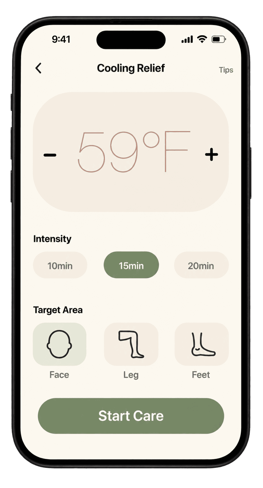 Original Bloom app setup screen